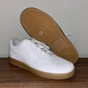 Nike Court Vision Low White Gum Lace Up Gym Casual Shoes CD5463-105 Men's 8.5
